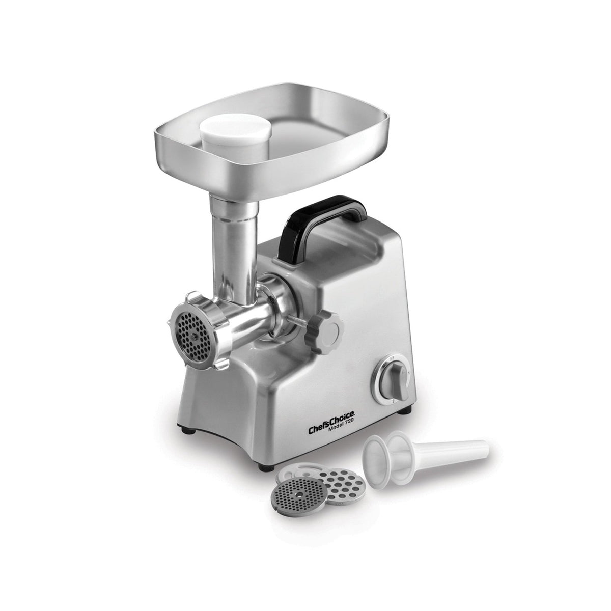 Chef's Choice 720 Model 720 Professional Large Capacity Meat Grinder, in Stainless Steel (7200000) - TheChefStore.Com