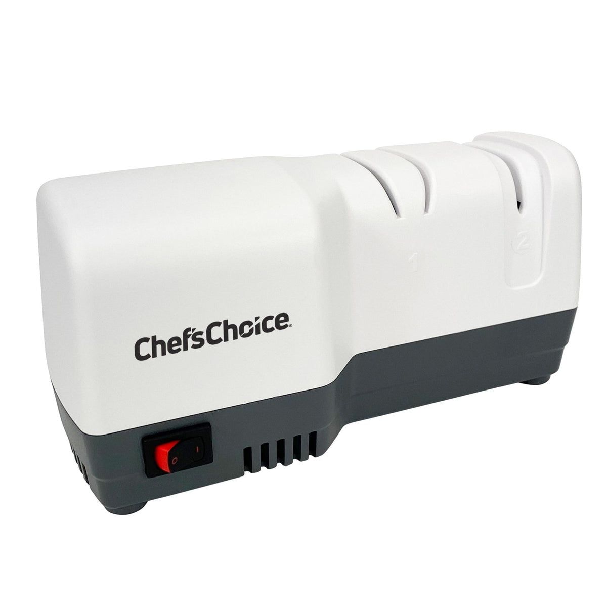 Chef's Choice G202 Hybrid Knife Sharpener for 20 - Degree Straight and Serrated Knives, 2 - Stage, White - TheChefStore.Com