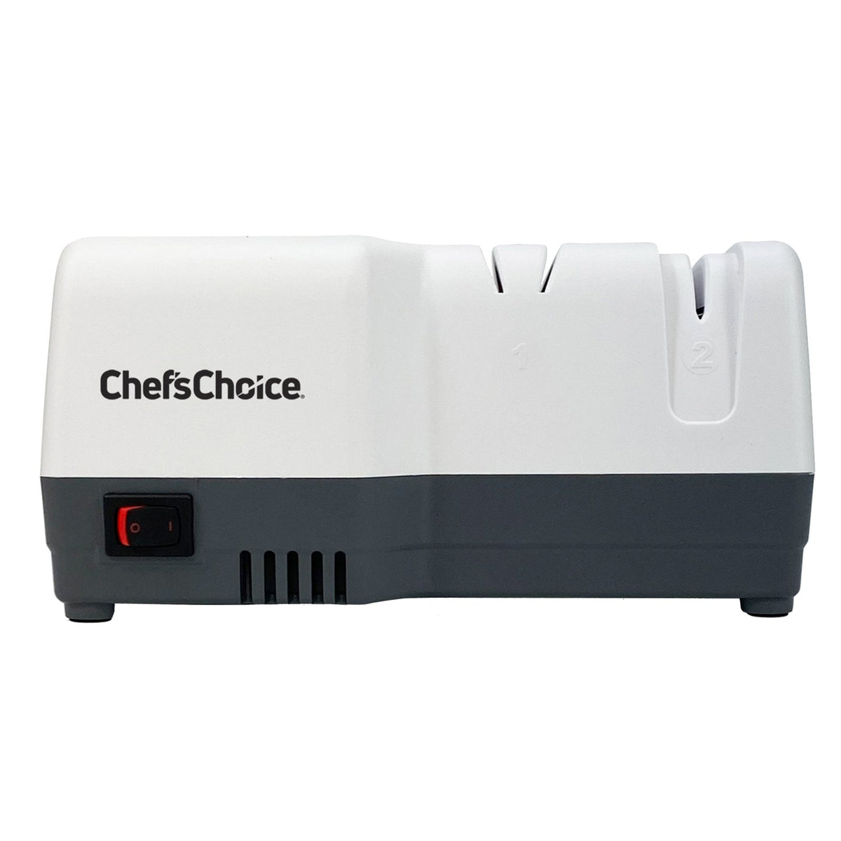 Chef's Choice G202 Hybrid Knife Sharpener for 20 - Degree Straight and Serrated Knives, 2 - Stage, White - TheChefStore.Com