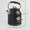 Chef's Choice KTCC17MB13 Gourmezza Electric Kettle with Auto - Shutoff & Boil - Dry Protection, 1.7 Liter Capacity, in Matte Black - TheChefStore.Com