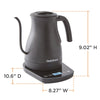 Chef's Choice KTCC1LMB13 Electric Gooseneck Kettle with Digital Touchscreen Control, 1 Liter Capacity, in Matte Black - TheChefStore.Com