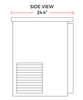 Coldline CBB - 72G 72" Black Counter Height Narrow Glass Door Back Bar Refrigerator - TheChefStore.Com