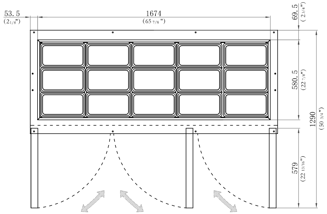 Coldline CBT - 72 72" Stainless Steel Refrigerated Salad Bar, Buffet Table, Self Service - TheChefStore.Com