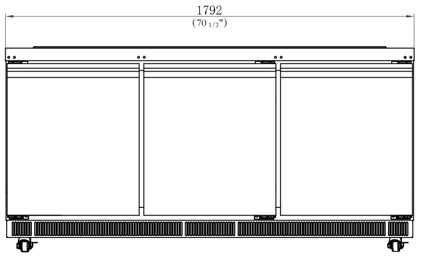 Coldline CBT - 72 72" Stainless Steel Refrigerated Salad Bar, Buffet Table, Self Service - TheChefStore.Com