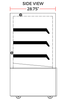 Coldline CD48 48" Refrigerated Bakery Display Case - TheChefStore.Com