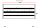 Coldline CD70 71" Refrigerated Bakery Display Case - TheChefStore.Com