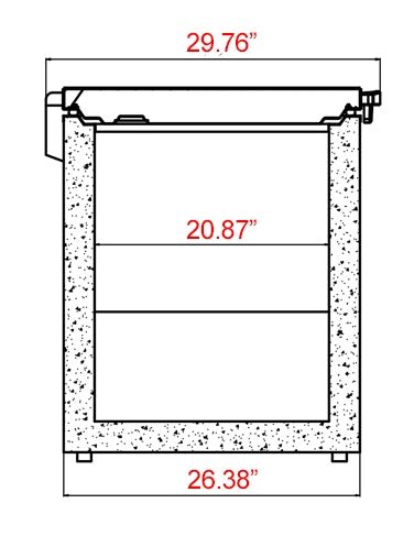 Coldline CF91 91” Commercial Chest Freezer, with 2 Baskets, 26.7 Cu. Ft. - TheChefStore.Com