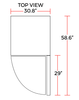 Coldline D30 - B 31″ Single Glass Swing Door Merchandiser Freezer, Black - TheChefStore.Com