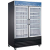 Coldline G53 - B 53" Double Glass Swing Door Merchandising Refrigerator, Black - TheChefStore.Com