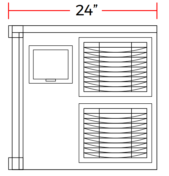 Coldline ICE400T - HA 22” 400 lb. Modular Ice Machine, Air Cooled, Half Cube - TheChefStore.Com