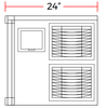 Coldline ICE400T - HA 22” 400 lb. Modular Ice Machine, Air Cooled, Half Cube - TheChefStore.Com