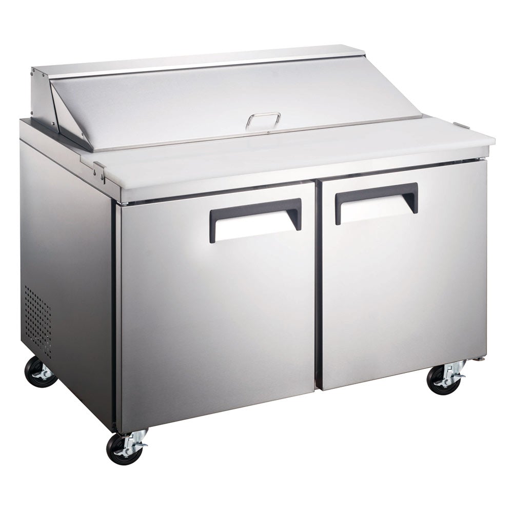 Coldline SP60 60" Bain Marie Sandwich Prep Table, 16 Pans - TheChefStore.Com