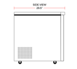 Coldline UC - 27R 27" Undercounter Work Top Refrigerator, 6.3 Cu. Ft. - TheChefStore.Com