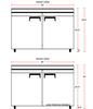 Coldline UC - 36F 36" Undercounter Work Top Freezer, 8.2 Cu. Ft. - TheChefStore.Com