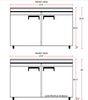 Coldline UC - 48R 48" Undercounter Work Top Refrigerator, 12 Cu. Ft - TheChefStore.Com