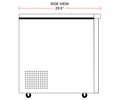 Coldline UC - 48R 48" Undercounter Work Top Refrigerator, 12 Cu. Ft - TheChefStore.Com