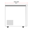 Coldline UC - 72R 72" Undercounter Work Top Refrigerator, 15.5 Cu. Ft. - TheChefStore.Com