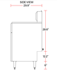 Cookline CF - 50 - NG 16" Natural Gas Tube Standing 55 lb. Commercial Deep Fryer, 120,000 BTU - TheChefStore.Com