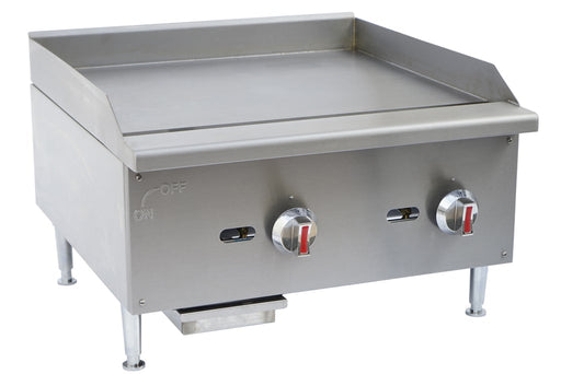 Cookline CGG - 24M 24" Gas Countertop Griddle with Manual Controls, 60,000 BTU