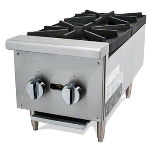 Cookline CHP - 12 - 2 12" Gas Two Burner Commercial Countertop Hot Plate, 50,000 BTU - TheChefStore.Com