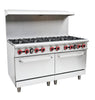 Cookline CR60 - 10 - NG 60" 10 Burner Natural Gas Range with 2 Ovens - TheChefStore.Com