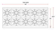 Cookline CR60 - 10 - NG 60" 10 Burner Natural Gas Range with 2 Ovens - TheChefStore.Com