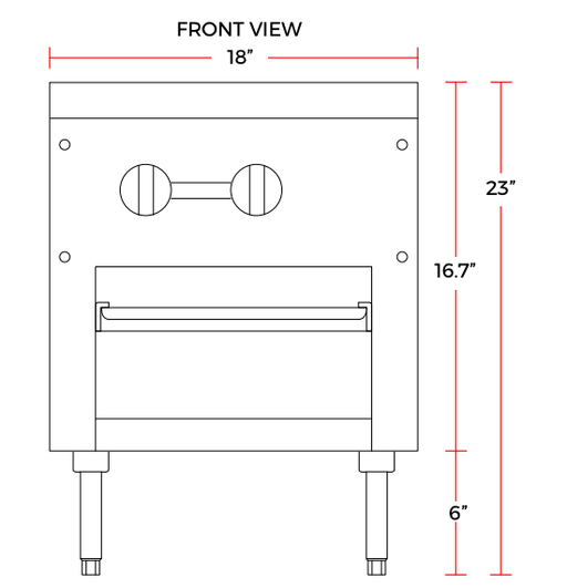 Cookline CSP2 18" Double Burner Countertop Gas Stock Pot Range - TheChefStore.Com