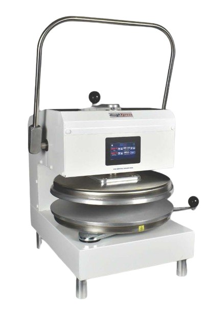 DoughXpress D-TXM-2-18WH Dual Heat White Dough Press, Space-Saving Design, for Pizzas & Tortillas - TheChefStore.Com