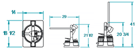 Dutchess BMIH - 18/9 Manual Dough Divider with 18 Part Head and 9 Part Head, 2 - 17 oz. pieces - TheChefStore.Com