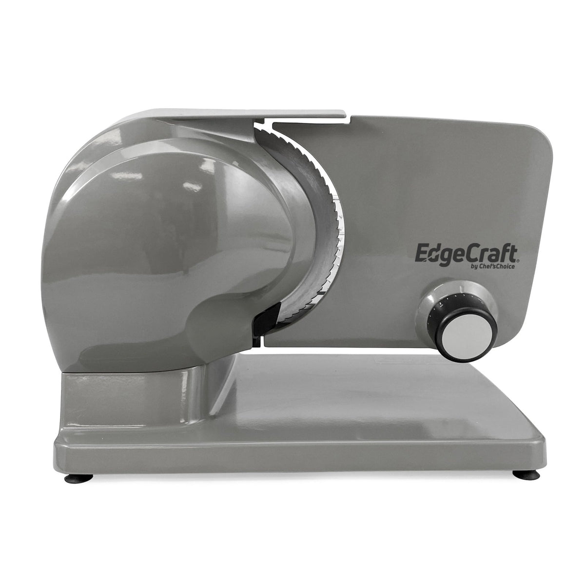 Edgecraft 615 Electric Meat Slicer, 7 - Inch Stainless Blade, Adjustable Thickness Control, in Silver (SLE615SS13) - TheChefStore.Com