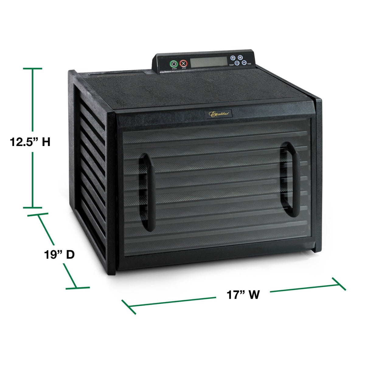 Excalibur 3948CDB 9 - Tray Food Dehydrator with Digital 48 - HR Timer and Adjustable Thermostat, in Black - TheChefStore.Com