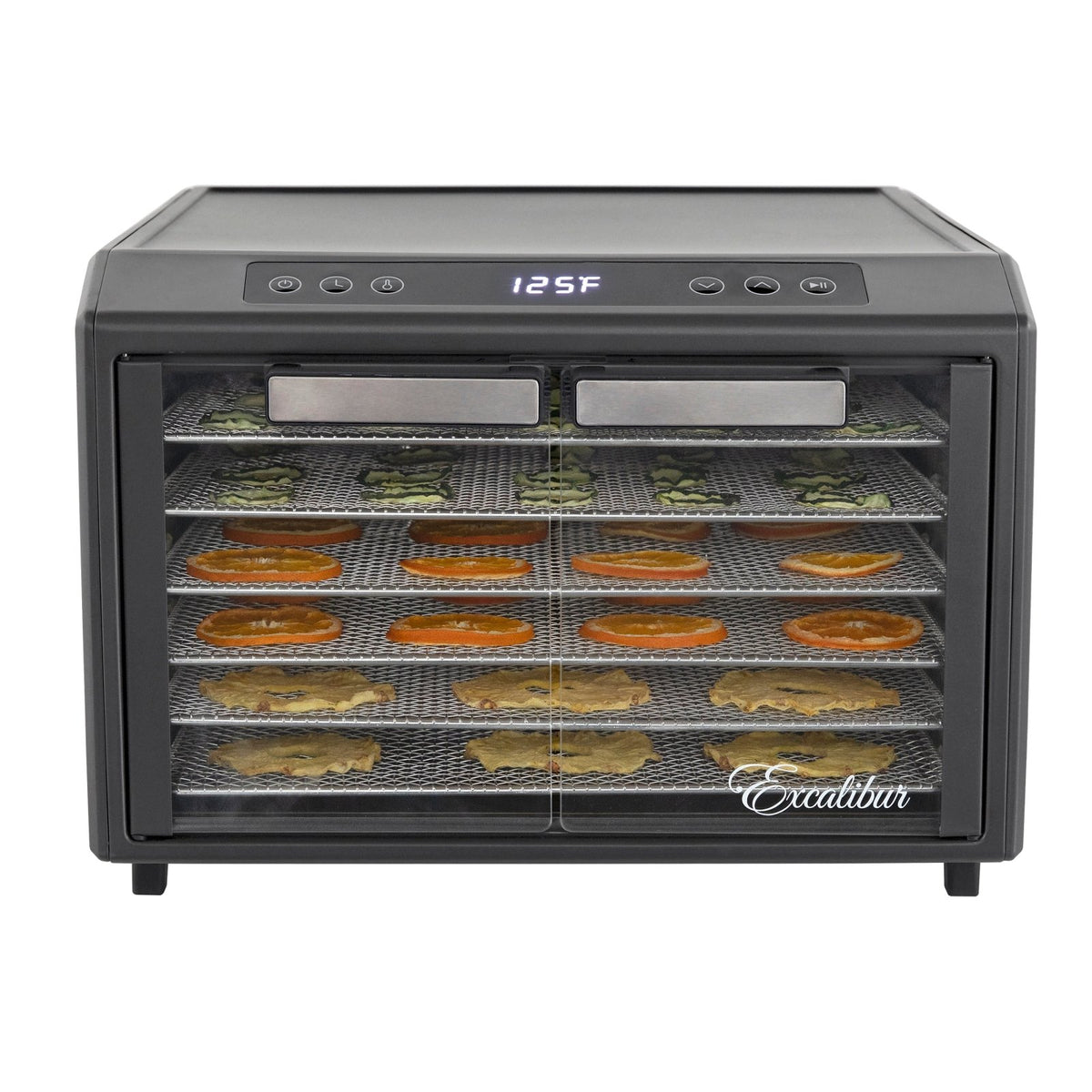 Excalibur DH06SC 6 Tray Select Digital Dehydrator, in Stainless Steel (DH06SCSS13) - TheChefStore.Com