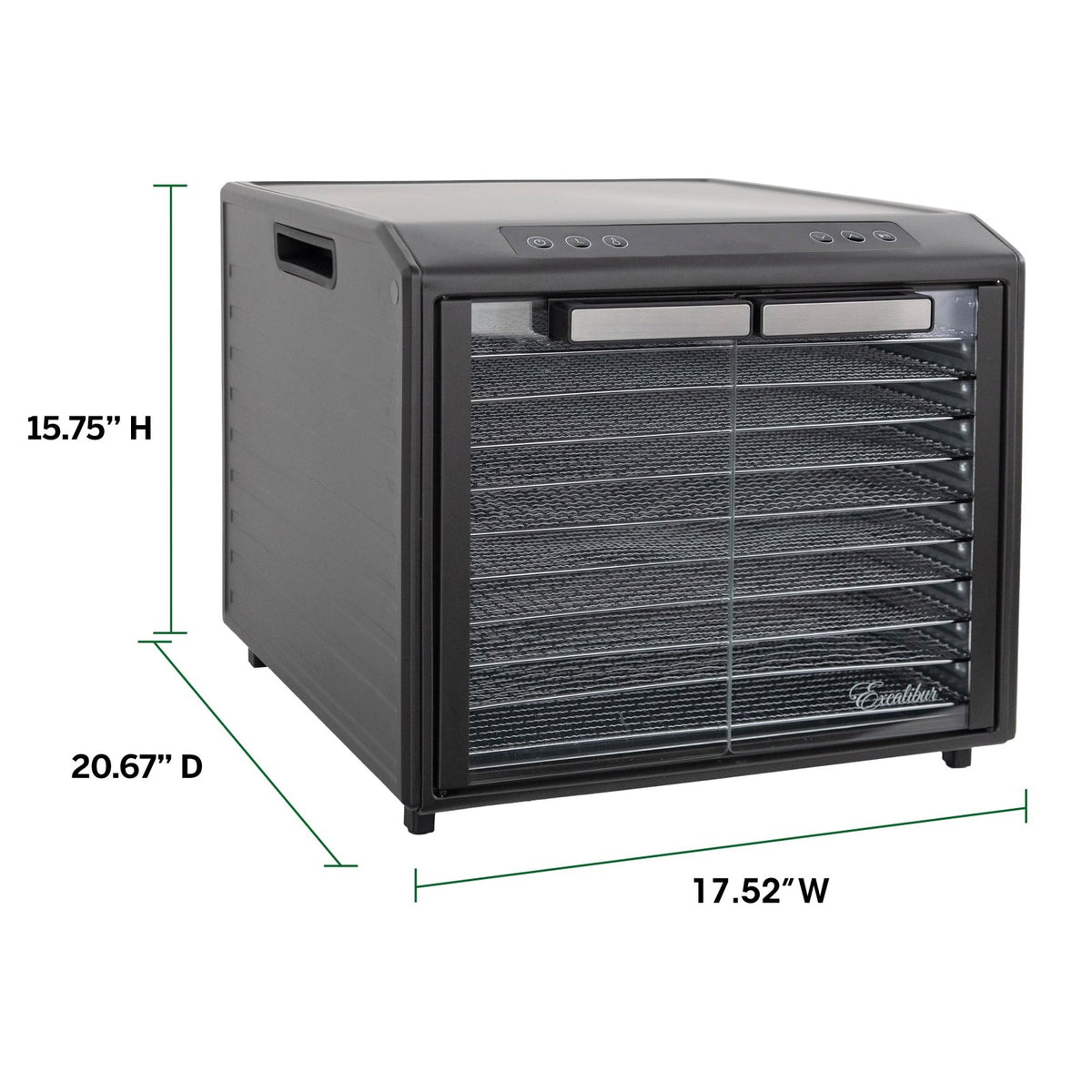 Excalibur DH10SC 10 Tray Select Digital Dehydrator, in Stainless Steel (DH10SCSS13) - TheChefStore.Com