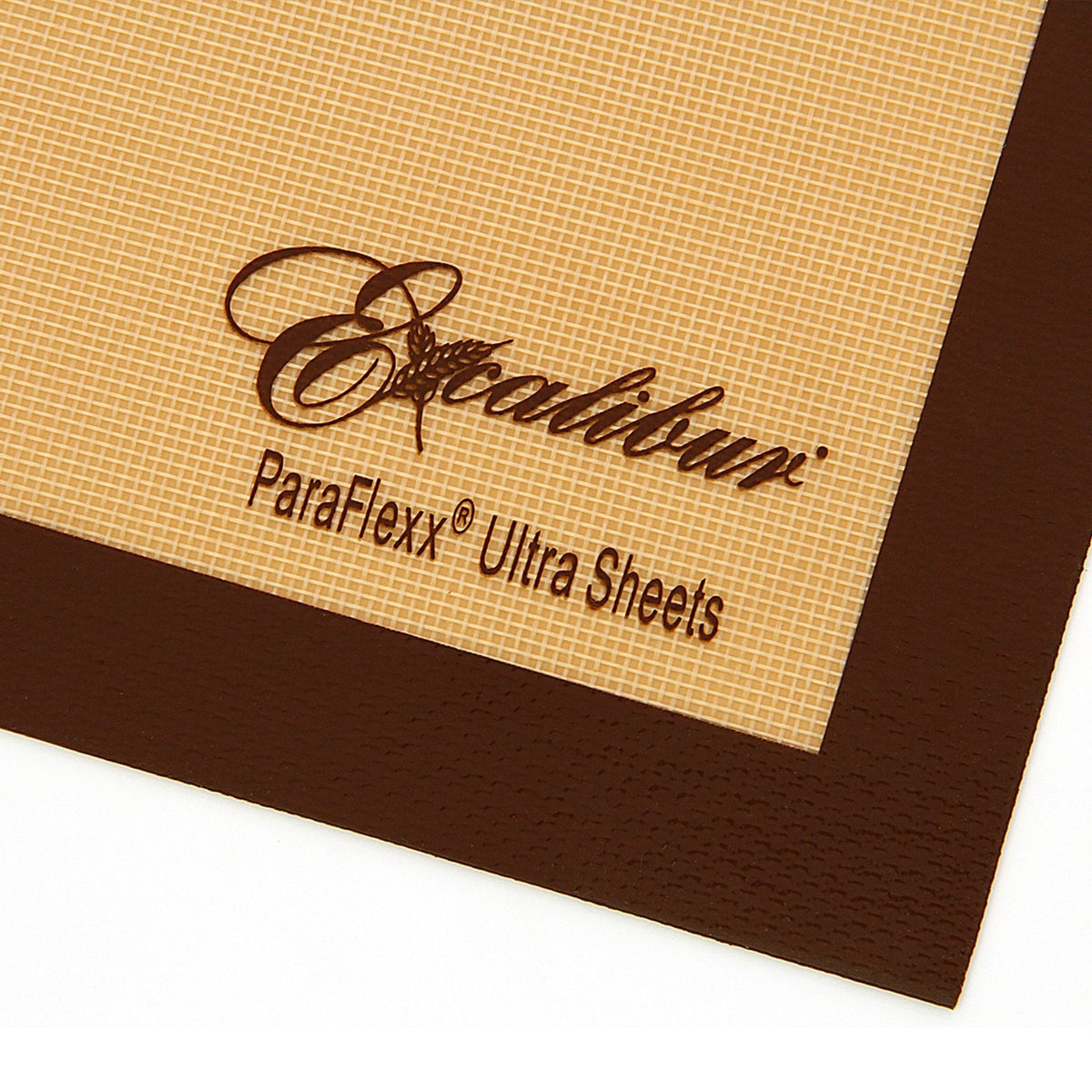 Excalibur PFU14 ParaFlexx Ultra Silicone Non - Stick Drying Sheet, 14" x 14", in Brown - TheChefStore.Com