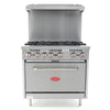 General GR6 - 36 Gas Range with Oven, 6 Burners, 180,000 BTU, 36", in Stainless Steel (GR4 - 36LP) - TheChefStore.Com