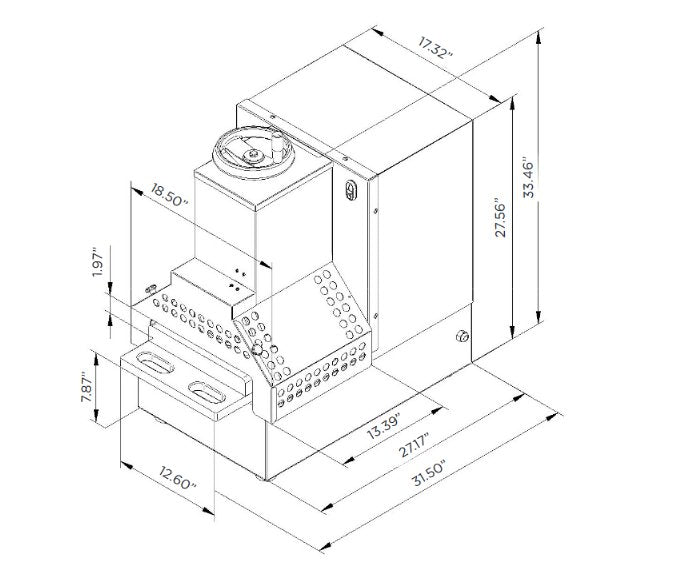 Jaccard KT - ALP Semi - Automatic Commercial Meat Flattener with Stand & Diamond Face Plate - TheChefStore.Com