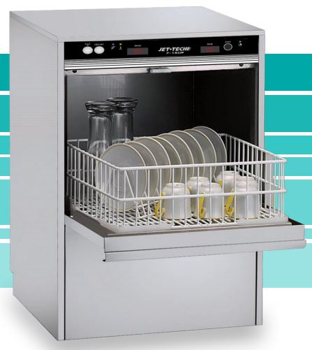 Jet - Tech F - 16DP Undercounter Dishwasher, High Temp, Built - in Electric Booster, 24 Racks Per Hour - TheChefStore.Com