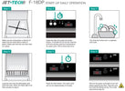 Jet - Tech F - 18DP Undercounter Dishwasher, High - Temp, with Built - in Booster,24 Racks Per Hour - TheChefStore.Com