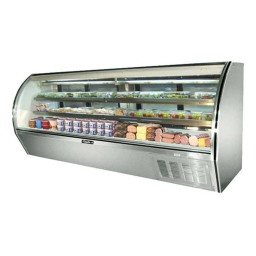 Leader Refrigeration ERHD118 118" Curved High Deli Display Case with 8 Doors and 2 Shelves - TheChefStore.Com