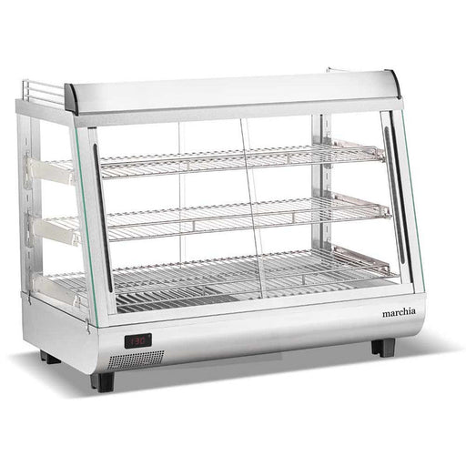 Marchia MHCC136 36" Heated Dual Access Countertop Display, Front & Rear Access, Stainless Steel - TheChefStore.Com