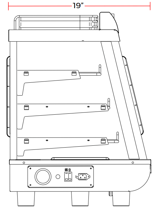 Marchia MHCC136 36" Heated Dual Access Countertop Display, Front & Rear Access, Stainless Steel - TheChefStore.Com