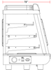 Marchia MHCC136 36" Heated Dual Access Countertop Display, Front & Rear Access, Stainless Steel - TheChefStore.Com