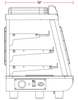 Marchia MHCC186 48" Heated Dual Access Countertop Display, Front & Rear Access, Stainless Steel - TheChefStore.Com