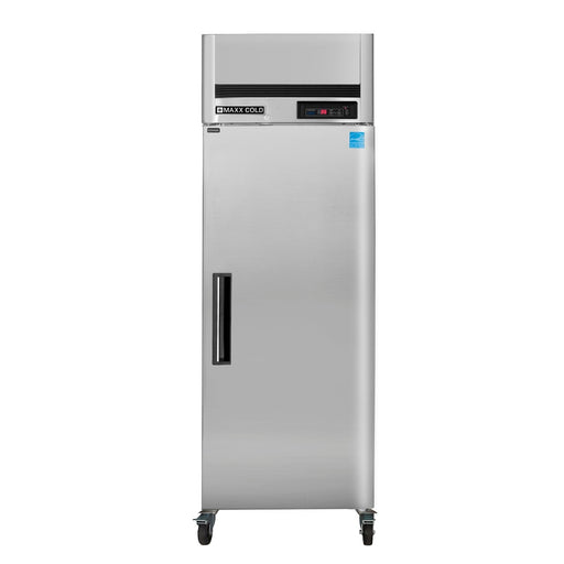 Maxx Cold MCRT - 23FDHC Single Door Reach - In Refrigerator Top Mount, 27", 23 cu. ft. Storage Capacity, Energy Star Rated, in Stainless Steel - TheChefStore.Com