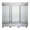 Maxx Cold MVF - 72FD V - Series 3 Door Reach - In Freezer, Bottom Mount, 81"W, 65 cu. ft. Storage Capacity, in Stainless Steel (MVF - 72FDHC) - TheChefStore.Com