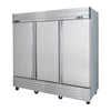 Maxx Cold MVF - 72FD V - Series 3 Door Reach - In Freezer, Bottom Mount, 81"W, 65 cu. ft. Storage Capacity, in Stainless Steel (MVF - 72FDHC) - TheChefStore.Com