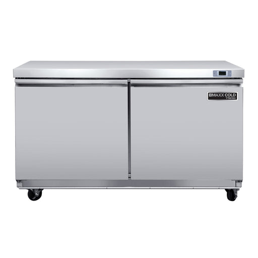 Maxx Cold MVF48UHC V - Series 2 Door Undercounter Freezer, 48"W, 14.1 cu ft, in Stainless Steel