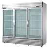 Maxx Cold MVR - 72GD V - Series 3 Glass Door Reach - In Refrigerator, Bottom Mount, 81"W, 65 cu. ft. Storage Capacity, in Stainless Steel (MVR - 72GDHC) - TheChefStore.Com
