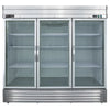Maxx Cold MVR - 72GD V - Series 3 Glass Door Reach - In Refrigerator, Bottom Mount, 81"W, 65 cu. ft. Storage Capacity, in Stainless Steel (MVR - 72GDHC) - TheChefStore.Com