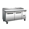 Maxx Cold MXCPP70HC X - Series Two - Door Refrigerated Pizza Prep Table, 70.8"W, 22 cu. ft. Storage Capacity, Equipped with - TheChefStore.Com